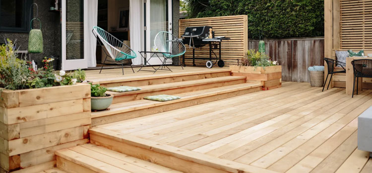 Cedar Decking in Rancho Palos Verdes, CA