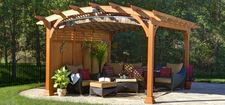 Modern Wood Pergola Installation in Rancho Palos Verdes, CA