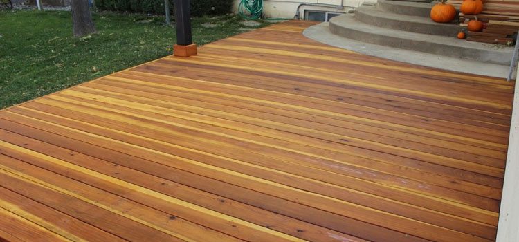 Smooth Redwood Decking in Rancho Palos Verdes, CA